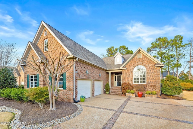 front of property featuring a garage