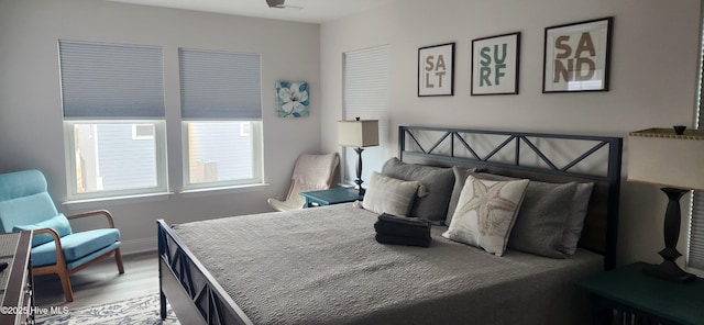 bedroom featuring hardwood / wood-style floors