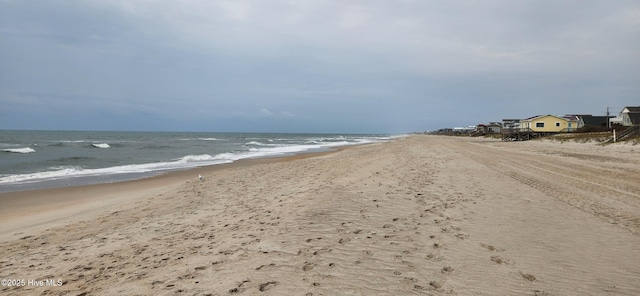 water view with a view of the beach