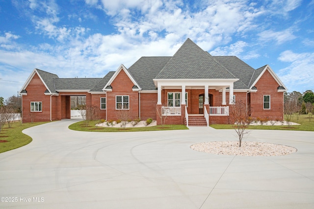 view of front of house with a porch