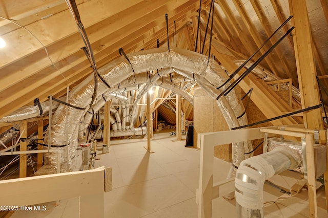 view of attic