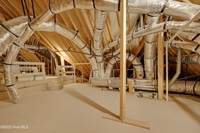 view of attic