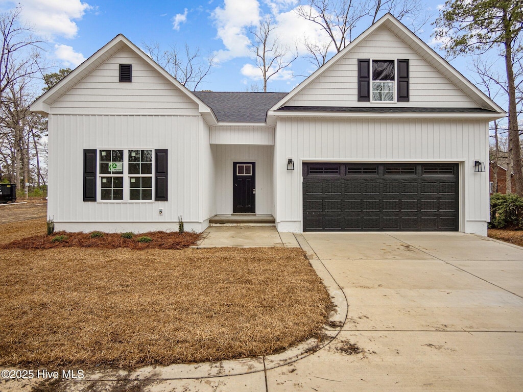 view of front of home featuring a garage