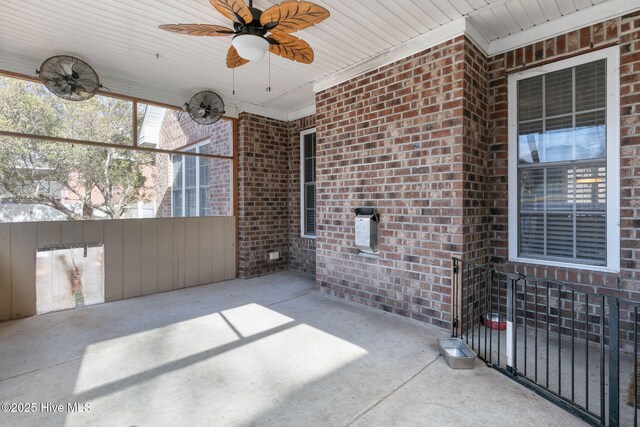 exterior space featuring a sunroom and a patio area