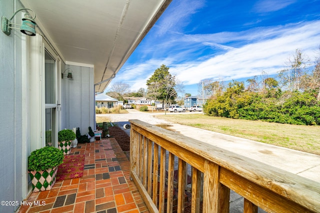 view of balcony