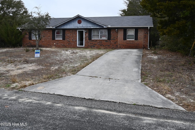 view of ranch-style home