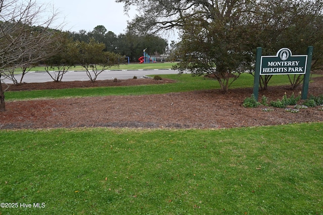 view of community with a yard