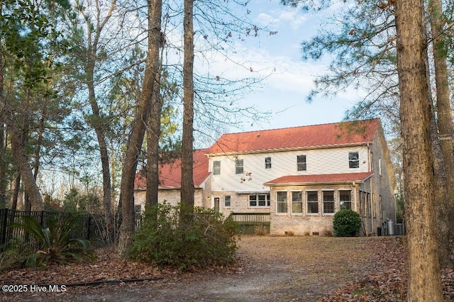 view of back of property