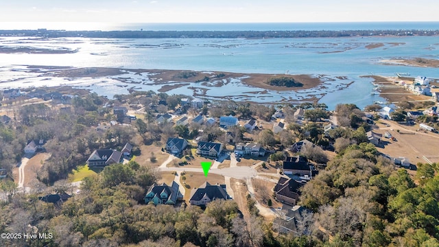 108 Casey Ct, Cedar Point, NC 28584 - aerial view of property and surrounding area with a nearby body of water and nearby suburban area