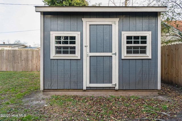 view of outbuilding