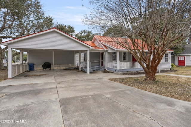 3401 Taylor St, Morehead City, NC 28557 - single story home featuring a porch and a carport