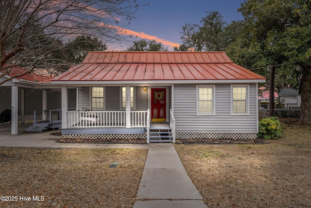 3401 Taylor St, Morehead City, NC 28557 - view of front facade with a lawn and covered porch