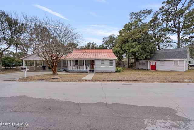 3401 Taylor St, Morehead City, NC 28557 - view of front of property featuring covered porch