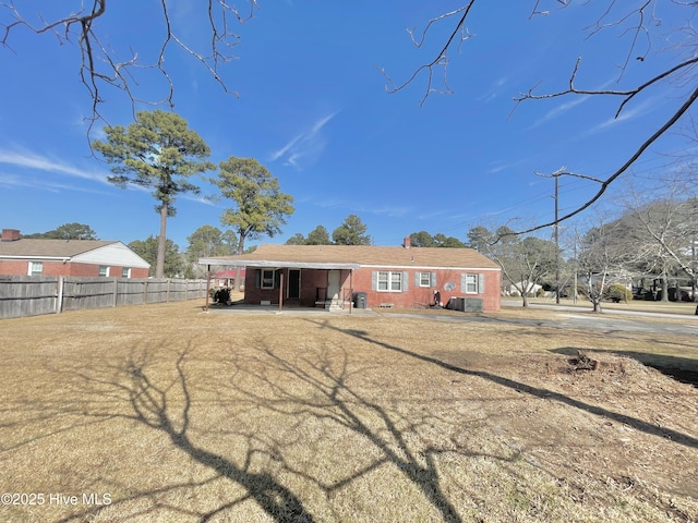 view of rear view of property