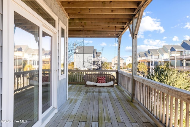 view of wooden terrace