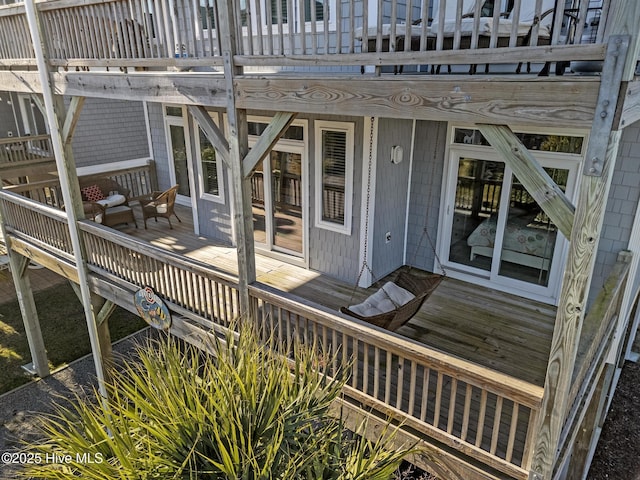 view of wooden terrace