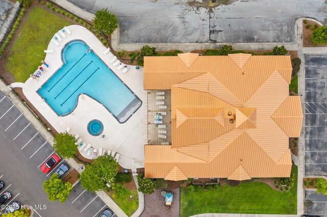 birds eye view of property