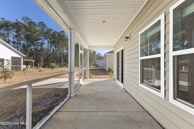 view of patio / terrace featuring covered porch