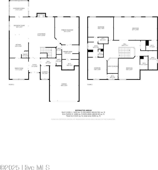 342 W Goldeneye Ln, Sneads Ferry, NC 28460 - plan