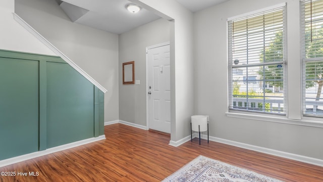 entryway featuring hardwood / wood-style floors