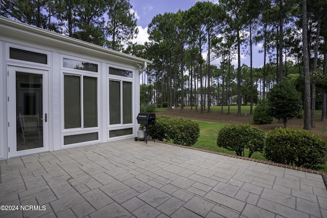 view of patio / terrace with grilling area