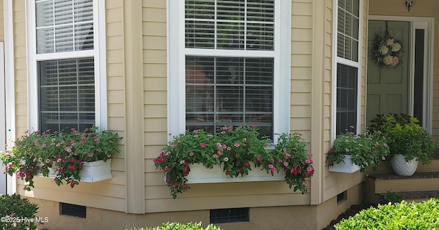 exterior space featuring crawl space