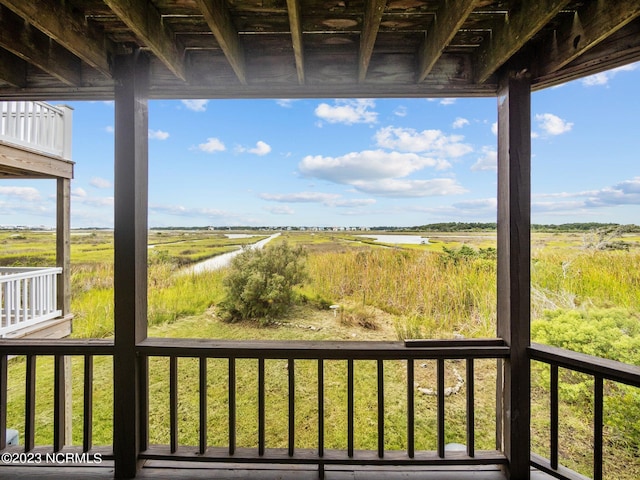 exterior space with a rural view