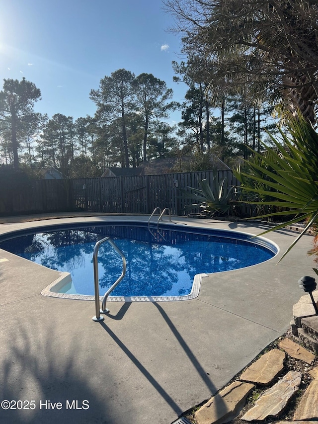 view of pool with a patio