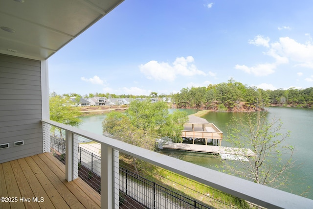 2660 Alvernia Dr, Castle Hayne, NC 28429 - balcony with a water view