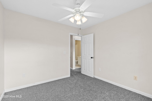 1652 Chadwick Shores Dr, Sneads Ferry, NC 28460 - unfurnished room featuring carpet flooring, baseboards, and ceiling fan