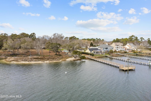 1652 Chadwick Shores Dr, Sneads Ferry, NC 28460 - water view with a floating dock