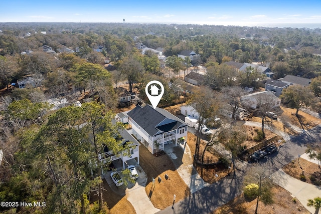 drone / aerial view featuring a residential view