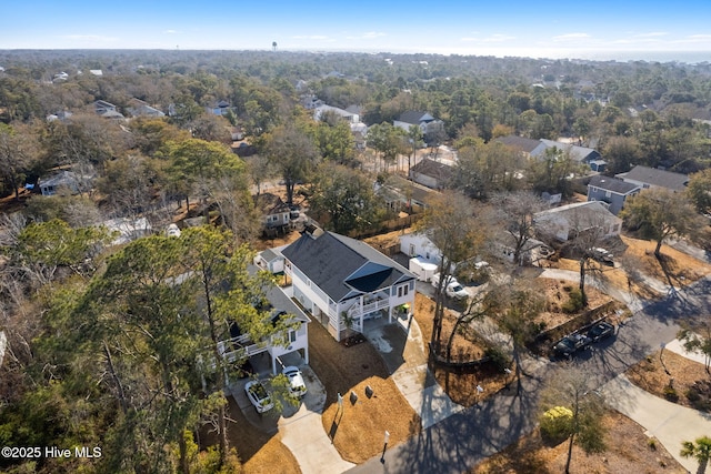 bird's eye view with a residential view