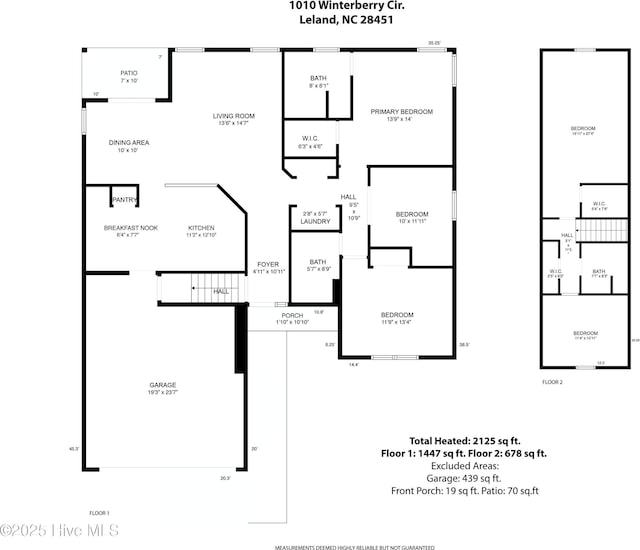 1010 Winterberry Cir, Leland, NC 28451 - room layout