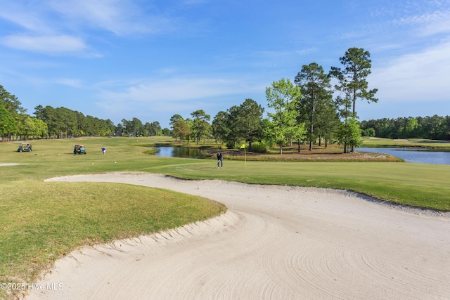 1010 Winterberry Cir, Leland, NC 28451 - view of property's community with a water view, view of wooded area, and golf course view