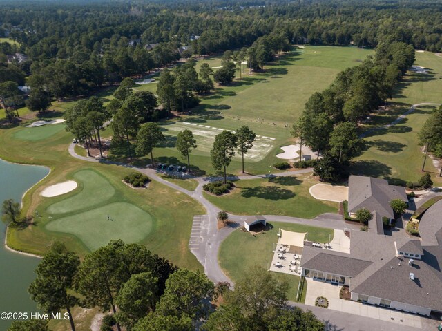1010 Winterberry Cir, Leland, NC 28451 - aerial overview of property's location featuring a nearby body of water, a pool, and a golf club