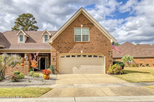 front of property featuring a garage