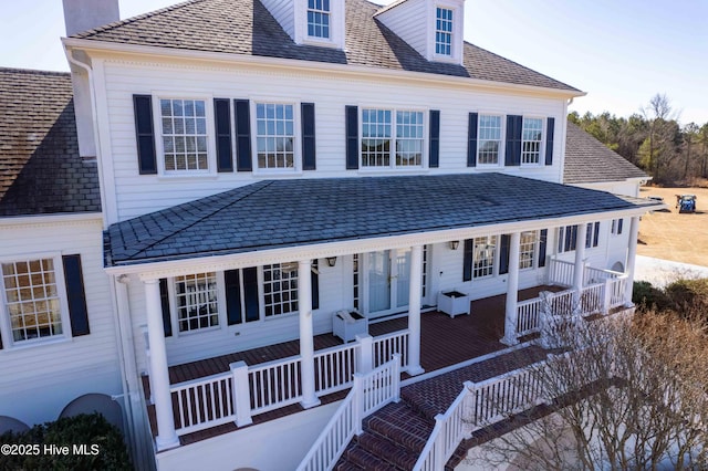 view of front facade with covered porch