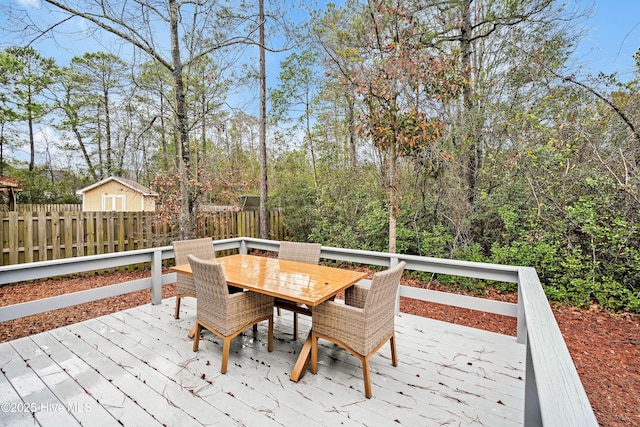2306 Cottagefield Ln, Leland, NC 28451 - view of wooden terrace