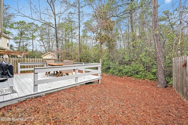 2306 Cottagefield Ln, Leland, NC 28451 - view of wooden terrace