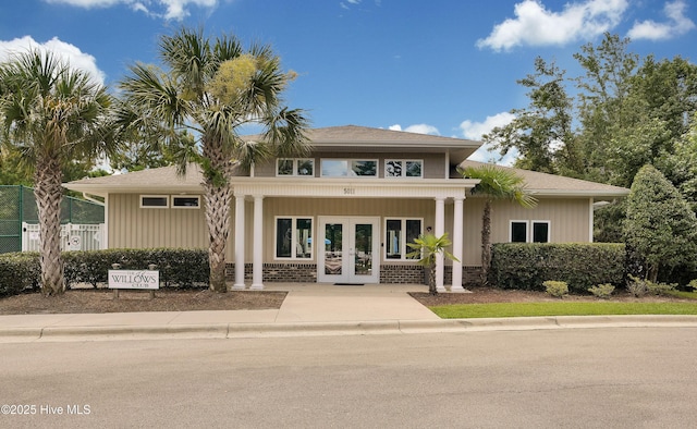 2306 Cottagefield Ln, Leland, NC 28451 - exterior space with french doors
