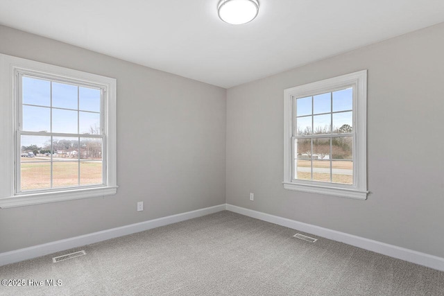 view of carpeted empty room