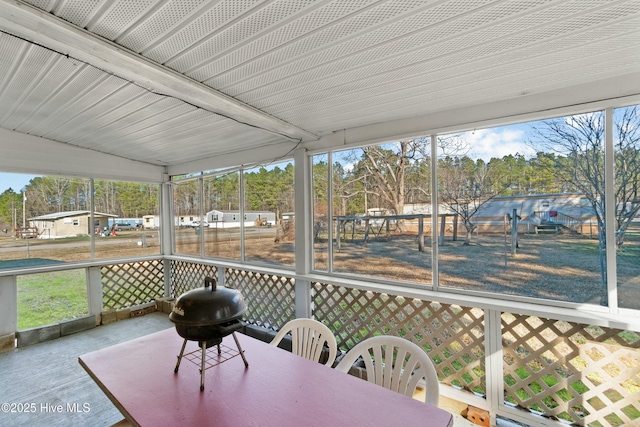 sunroom / solarium featuring plenty of natural light