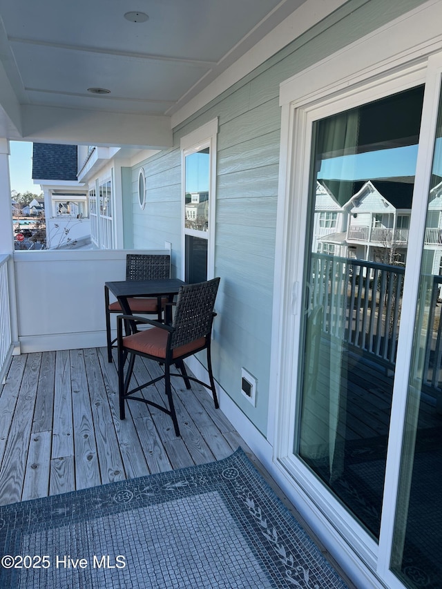 view of balcony