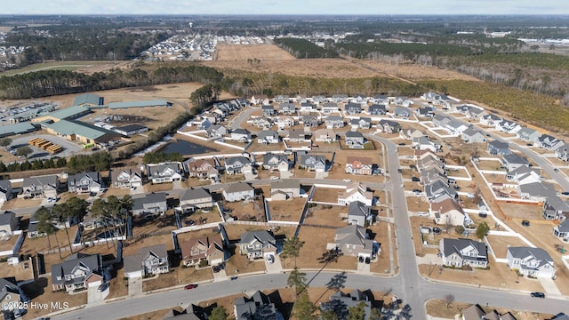 drone / aerial view featuring a residential view