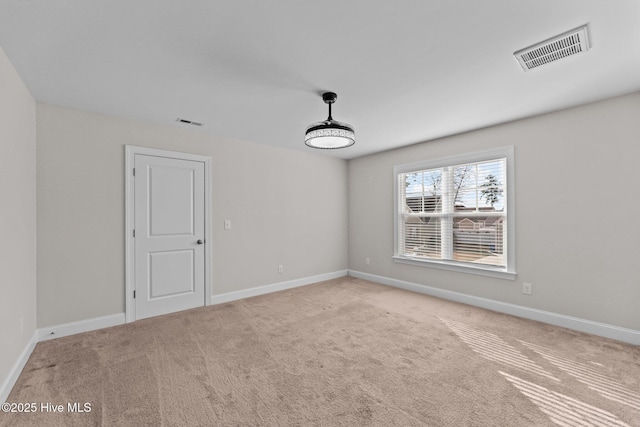 view of carpeted empty room