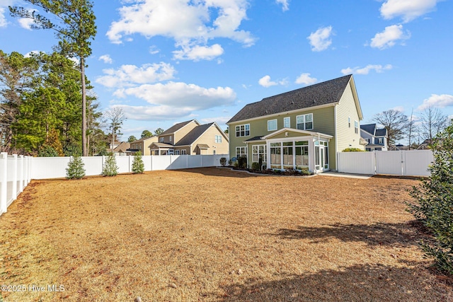 view of rear view of property