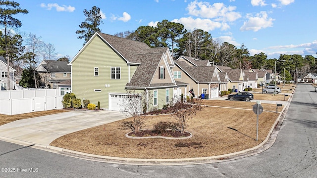 view of property with a garage