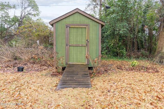 view of outdoor structure