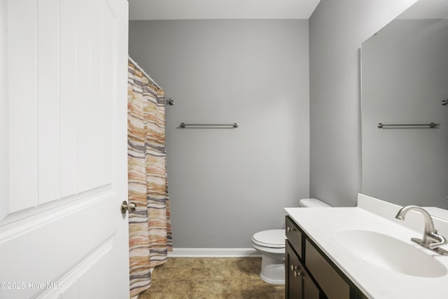 1180 Red Bay Pl, Leland, NC 28451 - full bathroom with toilet, a shower with curtain, and vanity